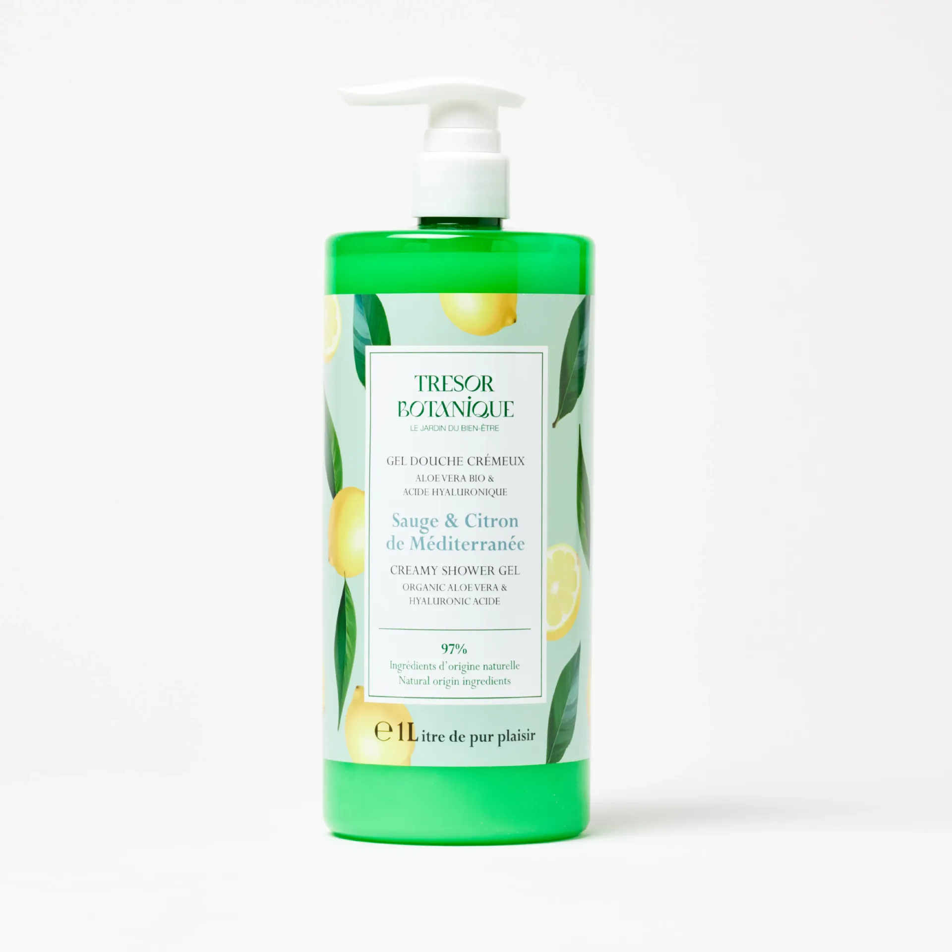 [TB1006]  Sauge & Citron de Méditerranée - Gel Douche 1L  